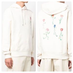 Soulland Flower Print Drawstring Hoodie